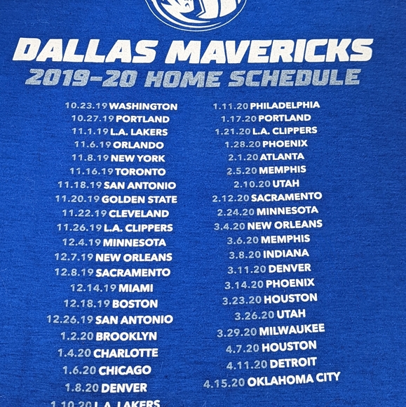 DALLAS Mavericks**"Pre-Covid Home Games roster that were cancelled**XL - Picture 11 of 13